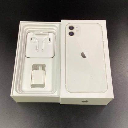 【全額返金保証】【最速発送】Apple iPhone iPhone 11 128GB ホワイト SIMフリー 白ロム 動作確認済 78%
