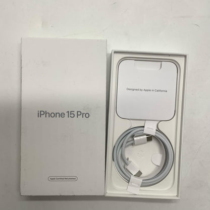 【全額返金保証】【最速発送】Apple iPhone iPhone 15 Pro 128GB ブラックチタニウム SIMフリー 白ロム 超美品 動作確認済 100%