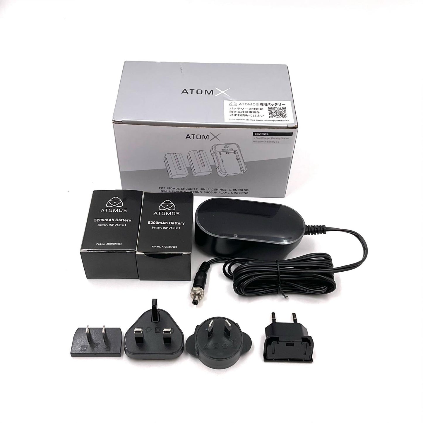 【全額返金保証】【最速発送】ATOMOS バッテリー充電器Set Power Kit 新品未開封 即納OK