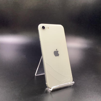 【最速発送】Apple iPhone iPhone SE（第2世代） 64GB ホワイト au SIMフリー 白ロム【難有】 82%
