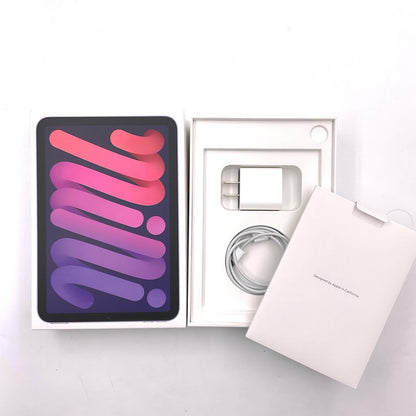 【全額返金保証】【最速発送】Apple iPad mini 8.3インチ 第6世代 256GB パープル WiFi+Cellular Softbank 白ロム 美品 動作確認済