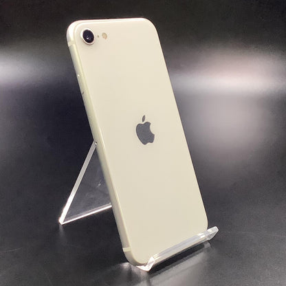 【全額返金保証】【最速発送】Apple iPhone iPhone SE（第2世代） 64GB ホワイト au SIMフリー 白ロム 美品 動作確認済 85%
