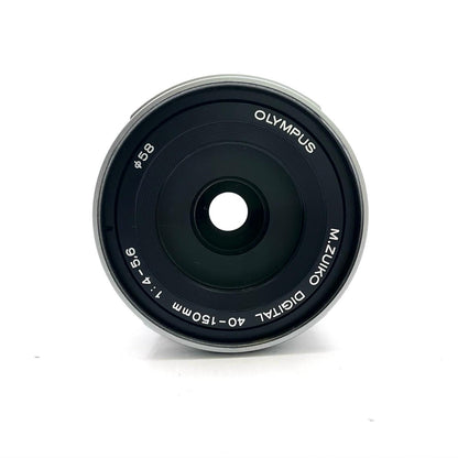 【全額返金保証】【最速発送】OLYMPUS M.ZUIKO DIGITAL ED 40-150mm F4.0-5.6 R [シルバー] 動作確認済