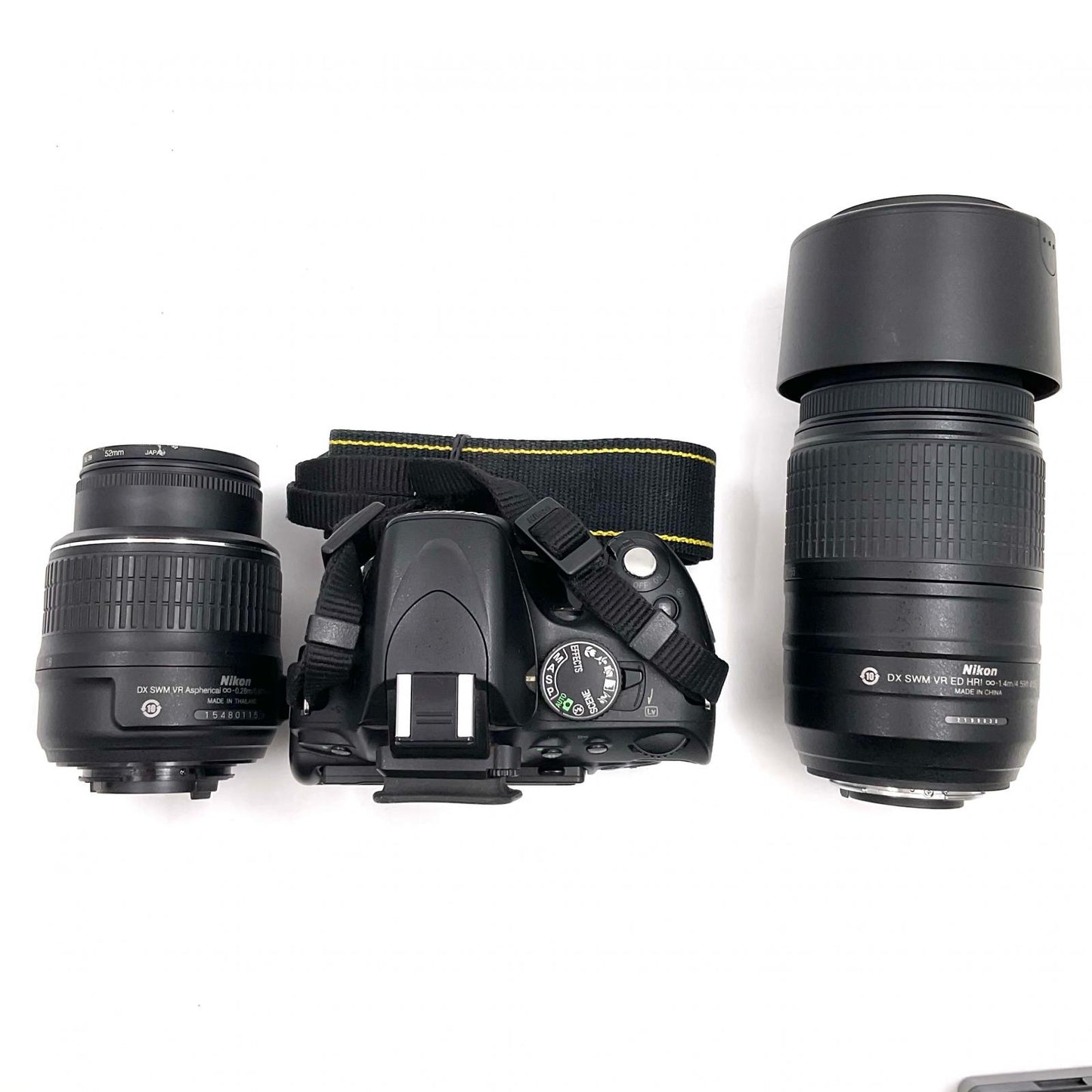 【全額返金保証】【最速発送】Nikon デジタル一眼 D5100 ダブルズームキット ブラック 美品 動作確認済