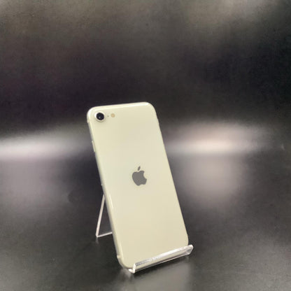 【全額返金保証】【最速発送】Apple iPhone iPhone SE（第2世代） 64GB ホワイト au SIMフリー 白ロム 美品 動作確認済 80%