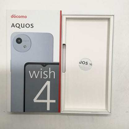 【全額返金保証】【最速発送】SHARP AQUOS wish4 64GB ブルー docomo SIMフリー SH-52E 白ロム 超美品 動作確認済