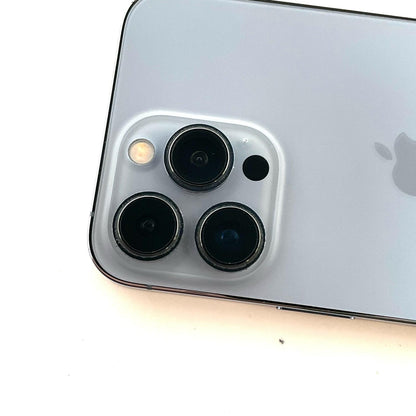 【最速発送】Apple iPhone iPhone 13 Pro 256GB シエラブルー au 白ロム【難有】 73%