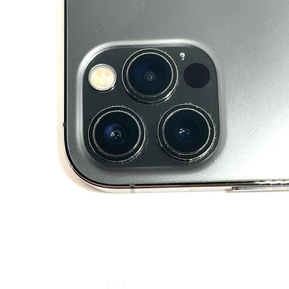 【全額返金保証】【最速発送】Apple iPhone iPhone 12 Pro 128GB グラファイト au SIMフリー 白ロム 美品 動作確認済 80%