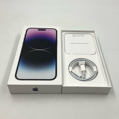 【全額返金保証】【最速発送】Apple iPhone iPhone 14 Pro Max 256GB ディープパープル SIMフリー 白ロム 美品 動作確認済 84%