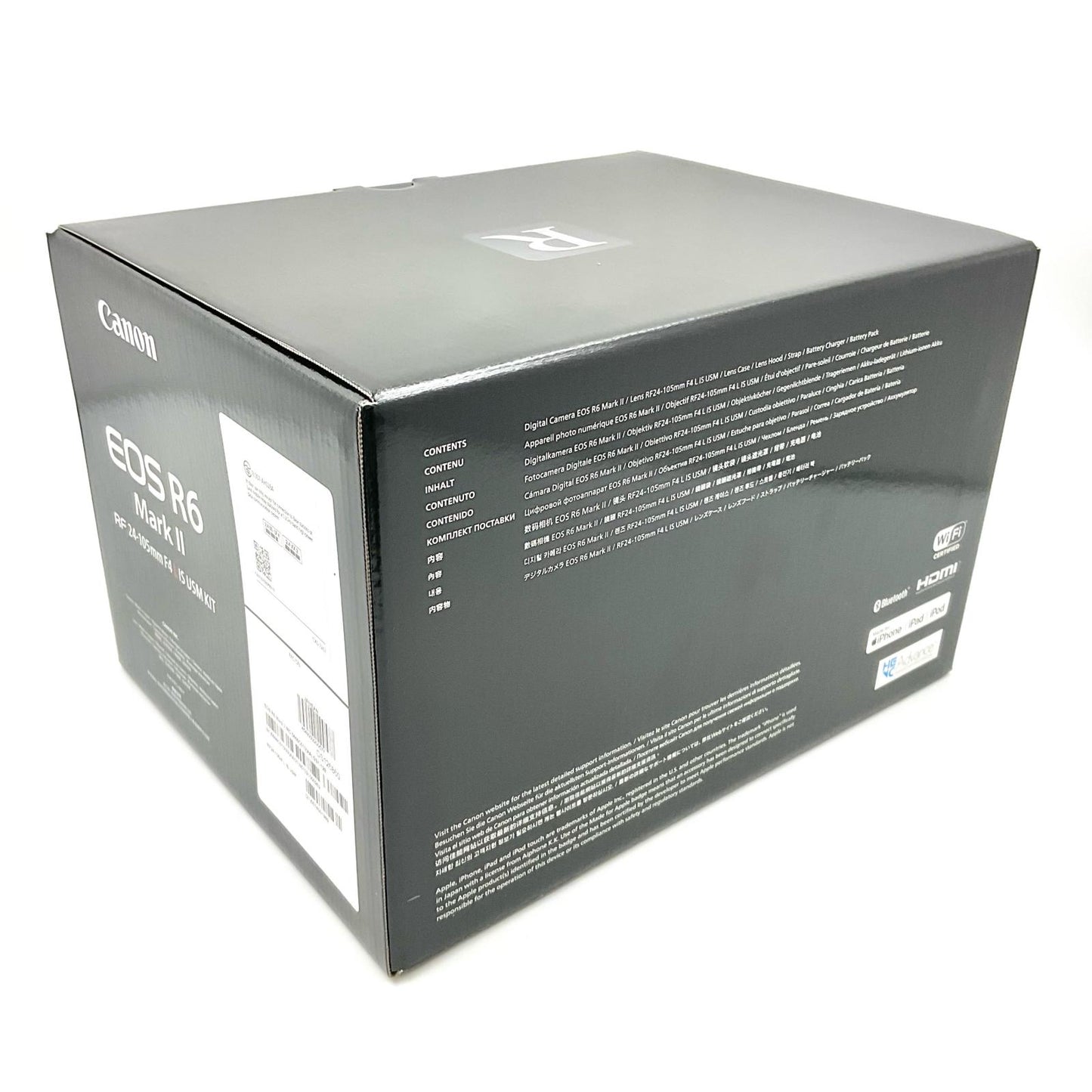 【全額返金保証】【最速発送】Canon デジタル一眼 EOS R6 Mark II RF24-105L IS USM レンズキット ブラック 新品未開封 即納OK