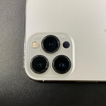 【全額返金保証】【最速発送】Apple iPhone iPhone 13 Pro Max 128GB シルバー docomo SIMフリー 白ロム 美品 動作確認済 80%