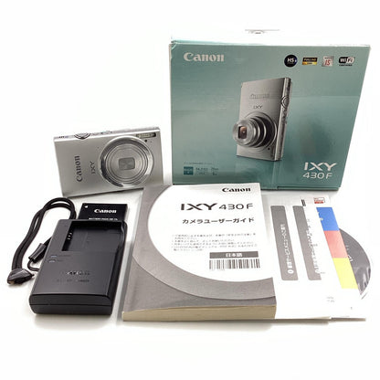 【全額返金保証】【最速発送】Canon コンパクトデジタルカメラ IXY 430F シルバー 美品 動作確認済