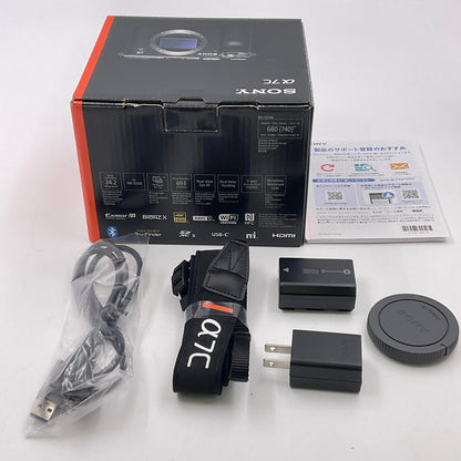 【全額返金保証】【最速発送】Sony デジタル一眼 α7C ILCE-7C ボディ ブラック 美品 動作確認済