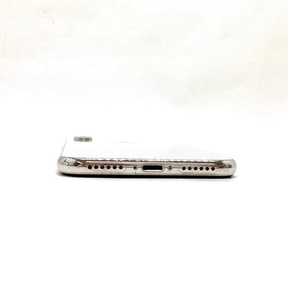 【最速発送】Apple iPhone iPhone X 256GB シルバー au 白ロム【難有】 82%