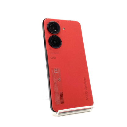 【全額返金保証】【最速発送】ASUS Zenfone 9 128GB サンセットレッド SIMフリー A12202 白ロム 美品 動作確認済