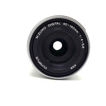【全額返金保証】【最速発送】OLYMPUS M.ZUIKO DIGITAL ED 40-150mm F4.0-5.6 R [シルバー] 超美品 動作確認済