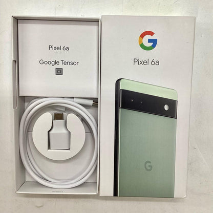 【全額返金保証】【最速発送】Google Pixel 6a 128GB セイジ au SIMフリー GB17L 白ロム 美品 動作確認済
