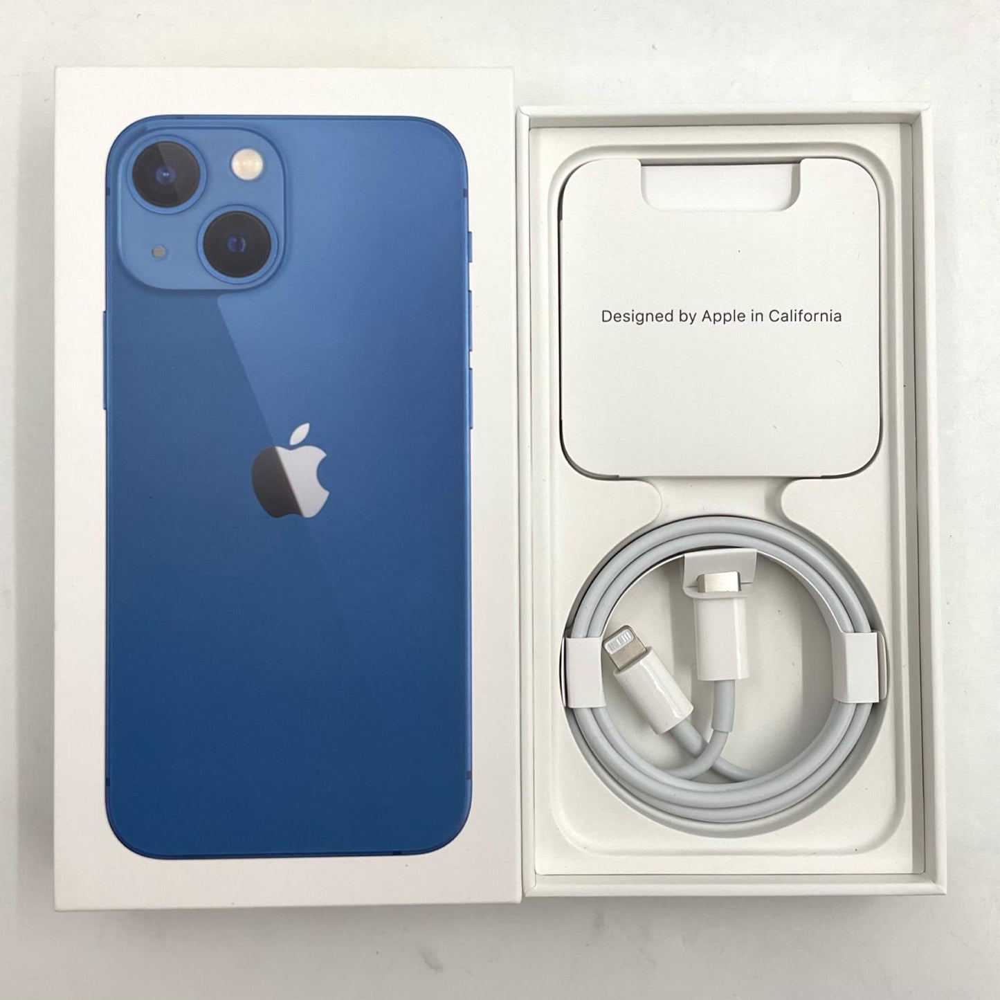 【最速発送】Apple iPhone iPhone 13 mini 128GB ブルー docomo SIMフリー 白ロム【難有】