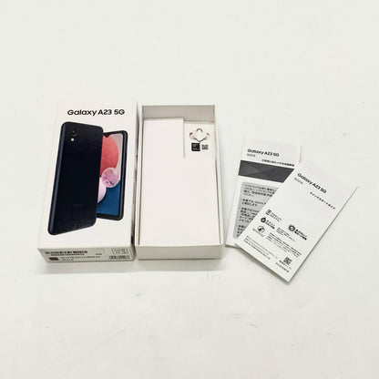【全額返金保証】【最速発送】SAMSUNG Galaxy GalaxyA23 5G 64GB ブラック au SIMフリー SCG18 白ロム 美品 動作確認済