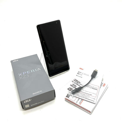 【全額返金保証】【最速発送】Sony Xperia XZ3 64GB ホワイトシルバー au SOV39 白ロム 美品 動作確認済