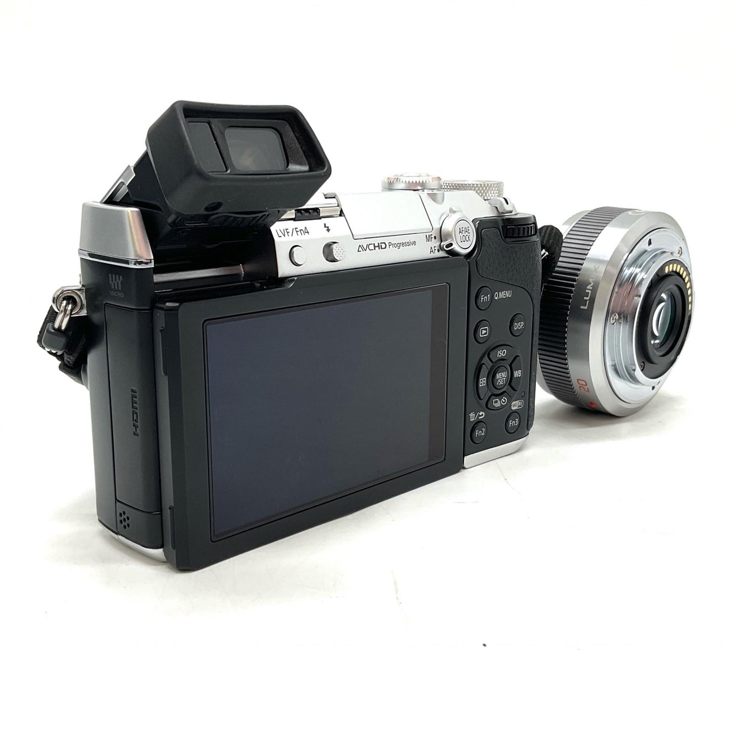 【全額返金保証】【最速発送】Panasonic デジタル一眼 LUMIX DMC-GX7C-S レンズキット [シルバー] シルバー 美品 動作確認済