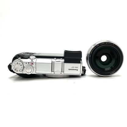 【全額返金保証】【最速発送】Panasonic デジタル一眼 LUMIX DMC-GX7C-S レンズキット [シルバー] シルバー 美品 動作確認済