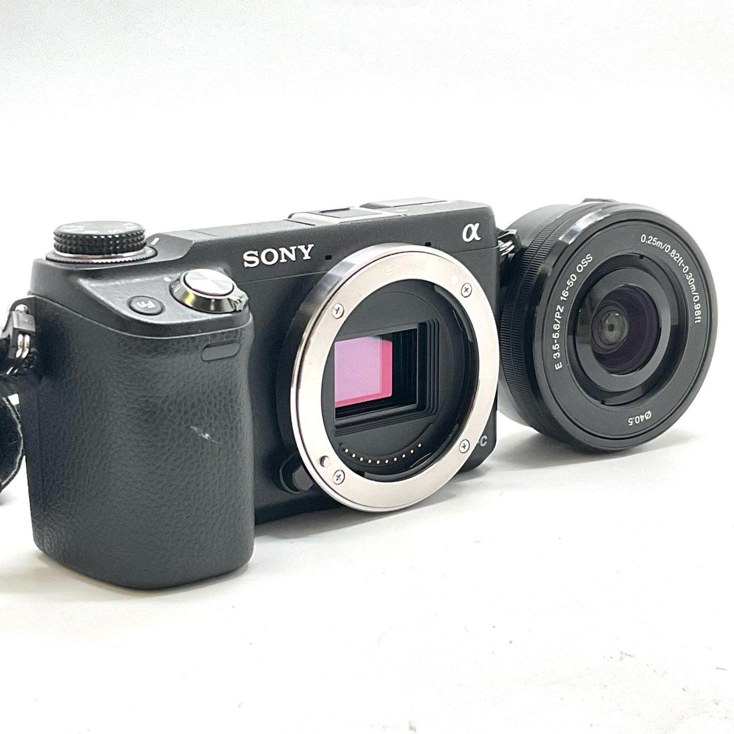 【全額返金保証】【最速発送】Sony デジタル一眼 α NEX-6L パワーズームレンズキット ブラック 美品 動作確認済