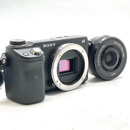 【全額返金保証】【最速発送】Sony デジタル一眼 α NEX-6L パワーズームレンズキット ブラック 美品 動作確認済
