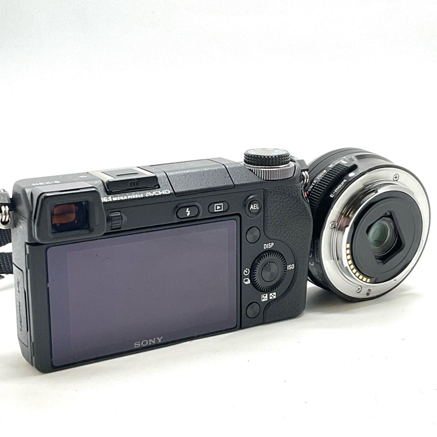【全額返金保証】【最速発送】Sony デジタル一眼 α NEX-6L パワーズームレンズキット ブラック 美品 動作確認済