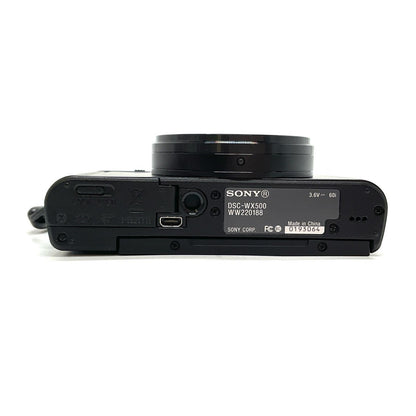 【全額返金保証】【最速発送】Sony コンパクトデジタルカメラ サイバーショット DSC-WX500 (B) [ブラック] 美品 動作確認済