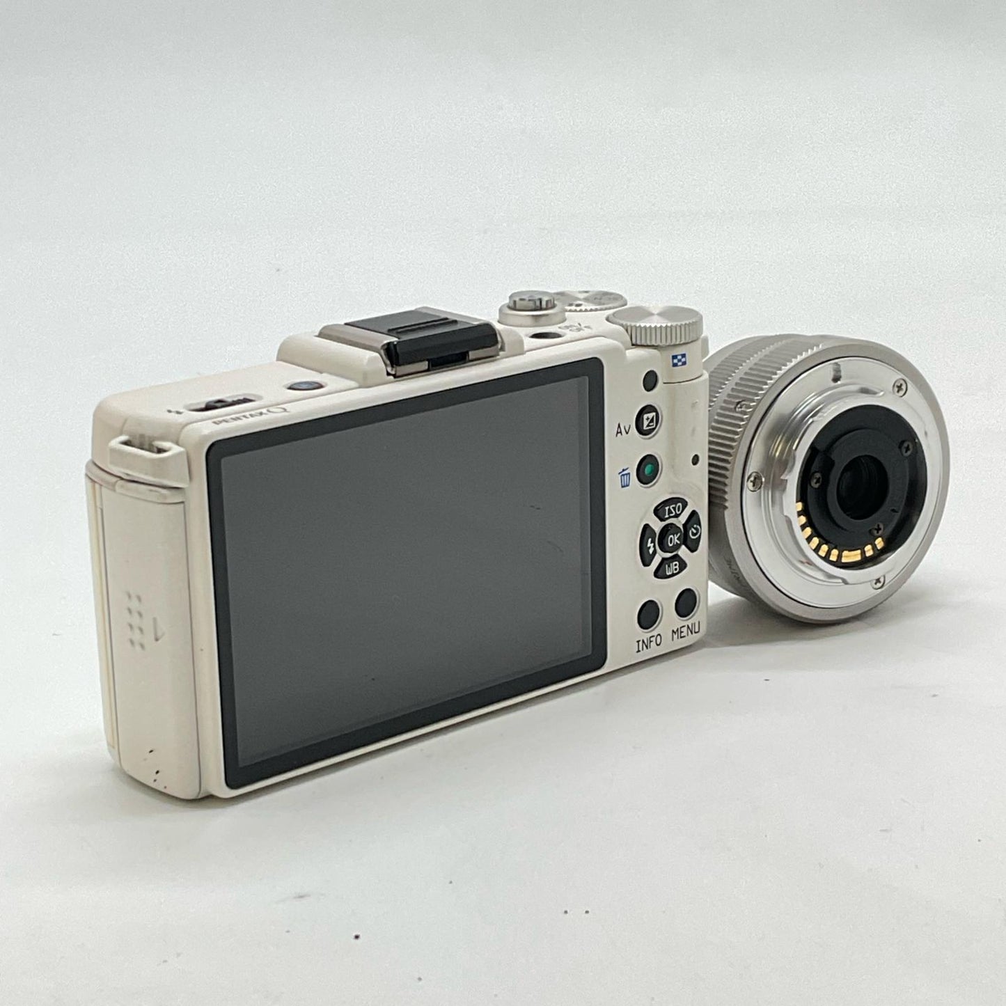 【全額返金保証】【最速発送】PENTAX デジタル一眼 Q レンズキット ホワイト 美品 動作確認済