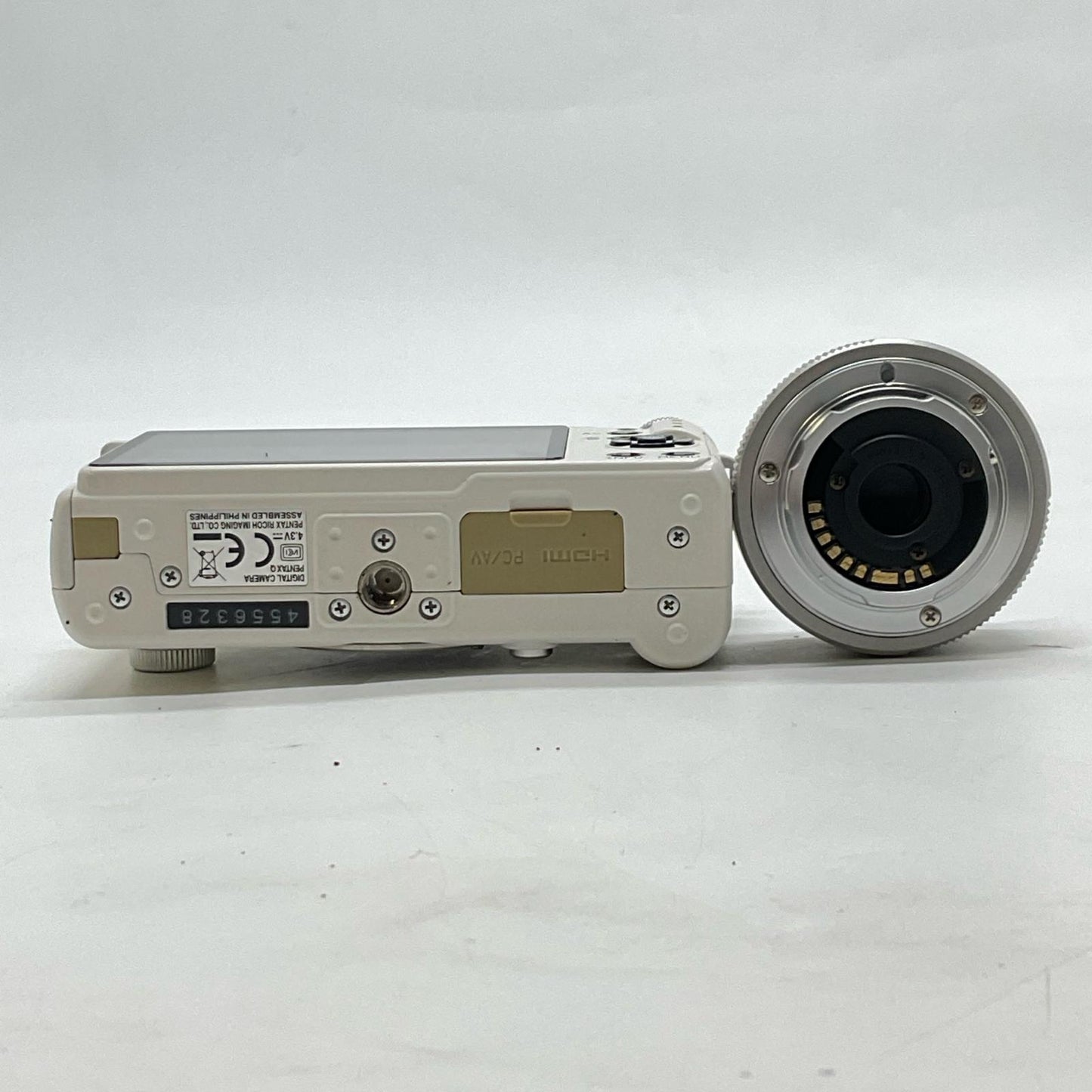 【全額返金保証】【最速発送】PENTAX デジタル一眼 Q レンズキット ホワイト 美品 動作確認済