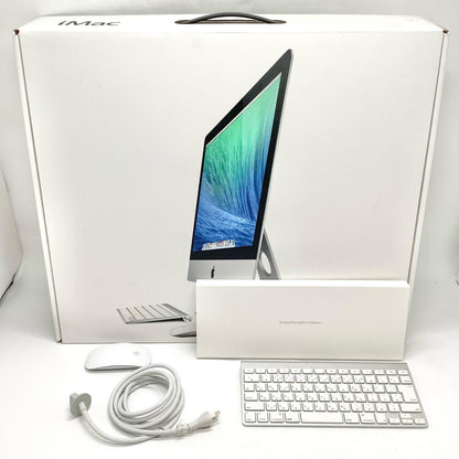 【全額返金保証】【最速発送】Apple iMac 21.5インチ intel core i5 8GB HDD 500GB シルバー 美品 動作確認済