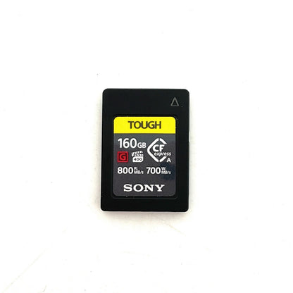 【全額返金保証】【最速発送】Sony CFexpress Type Aメモリーカード CEA-G160T TOUGH 160GB(ILCE-1/FX6/FX3/ILCE-7SM3/ILCE-7M4対応) 美品 動作確認済