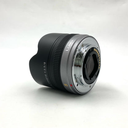 【全額返金保証】【最速発送】Panasonic LUMIX G FISHEYE 8mm/F3.5 H-F008 美品 動作確認済