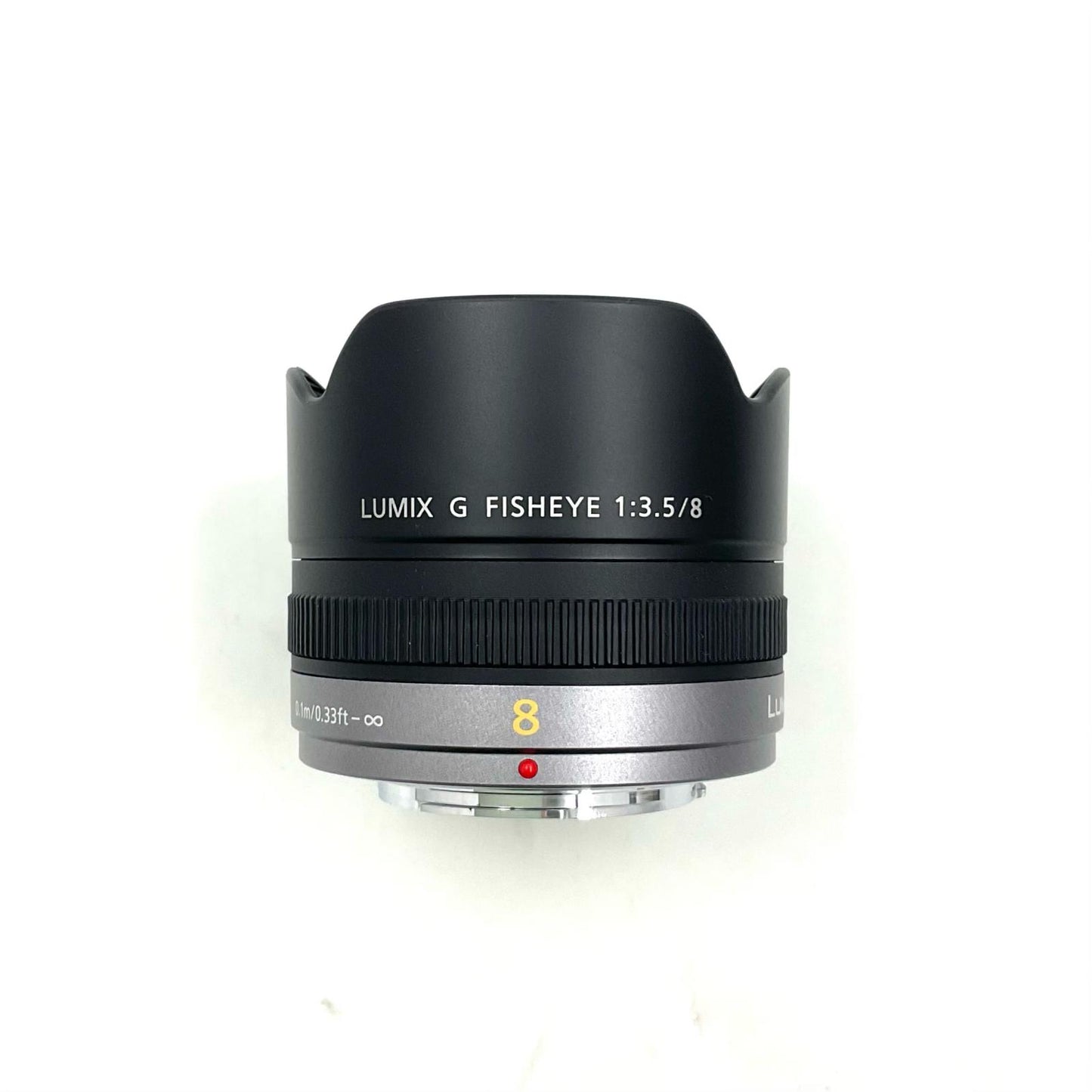 【全額返金保証】【最速発送】Panasonic LUMIX G FISHEYE 8mm/F3.5 H-F008 美品 動作確認済