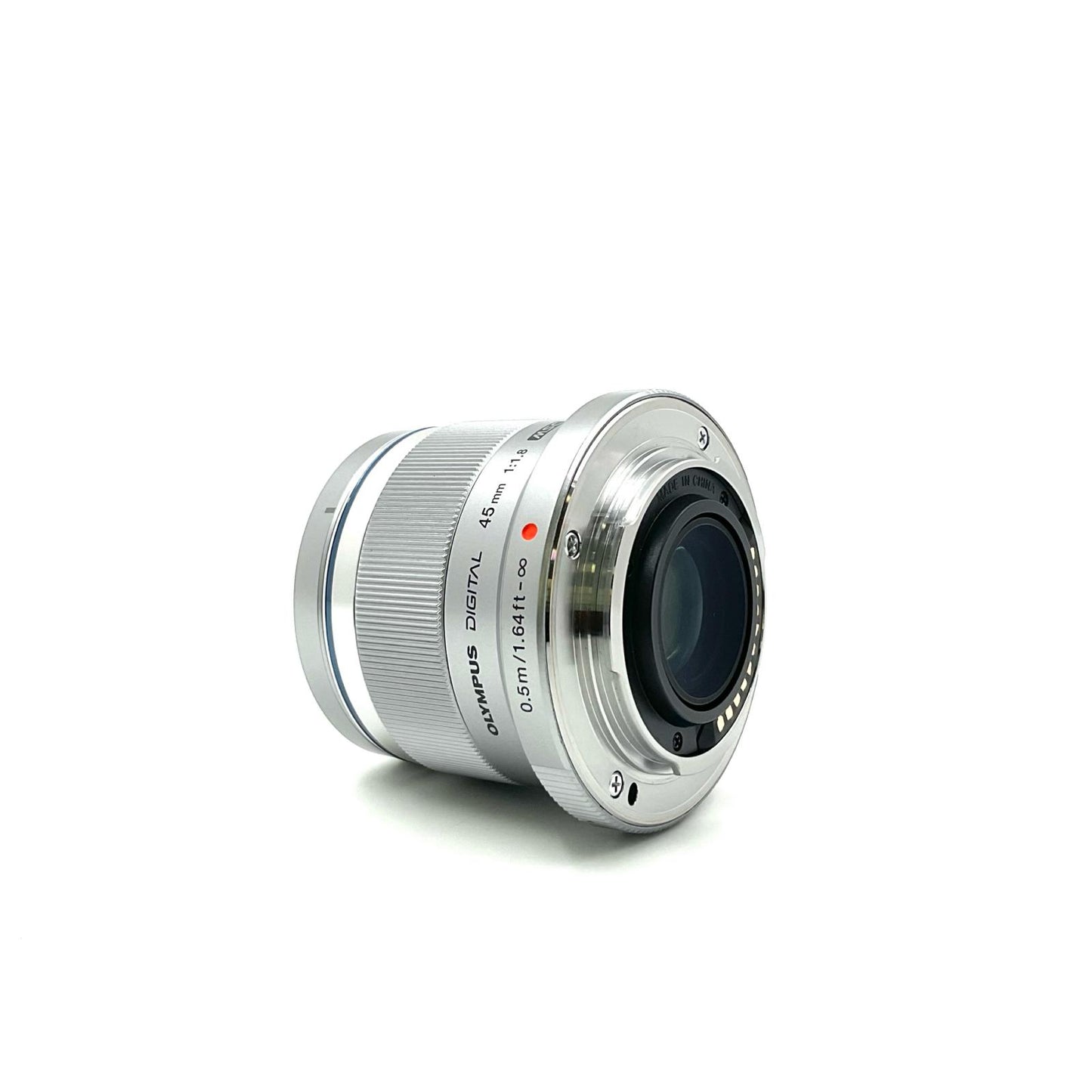 【全額返金保証】【最速発送】OLYMPUS M.ZUIKO DIGITAL 45mm F1.8 [シルバー] 美品 動作確認済