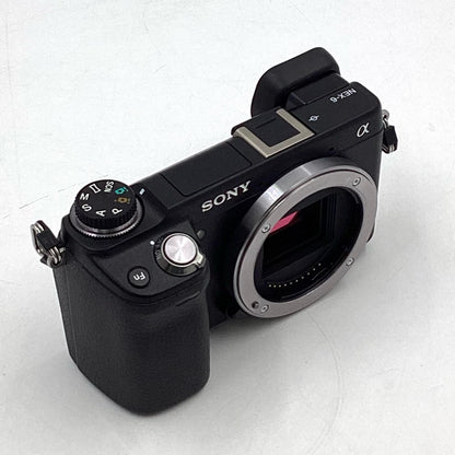 【全額返金保証】【最速発送】Sony デジタル一眼 α NEX-6L パワーズームレンズキット ブラック 動作確認済
