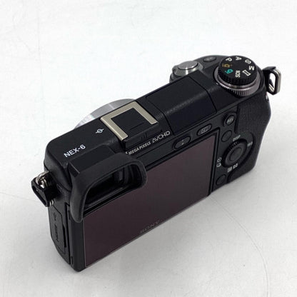 【全額返金保証】【最速発送】Sony デジタル一眼 α NEX-6L パワーズームレンズキット ブラック 動作確認済