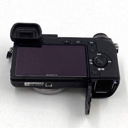 【全額返金保証】【最速発送】Sony デジタル一眼 α NEX-6L パワーズームレンズキット ブラック 動作確認済