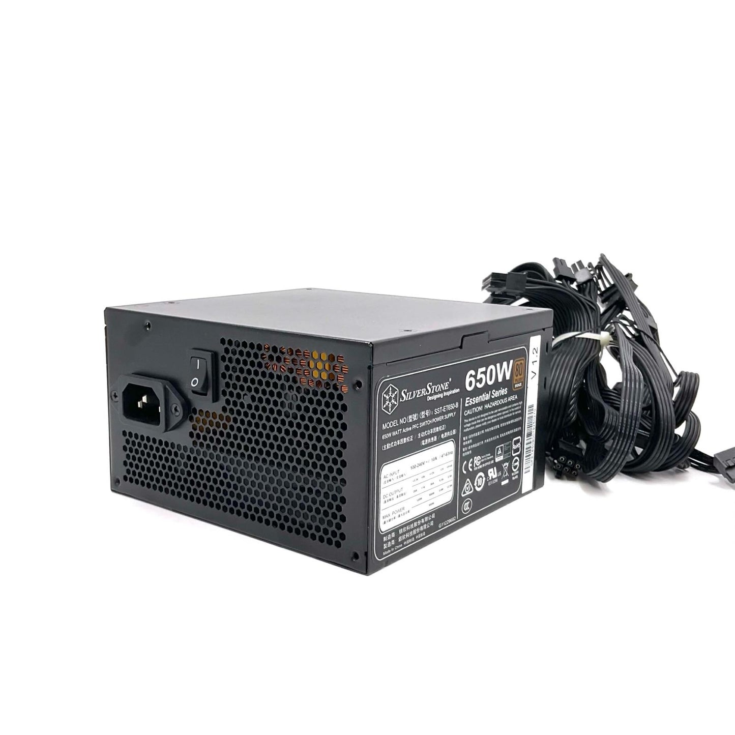 【全額返金保証】【最速発送】SilverStone 電源ユニット SST-ET650-B 美品 動作確認済
