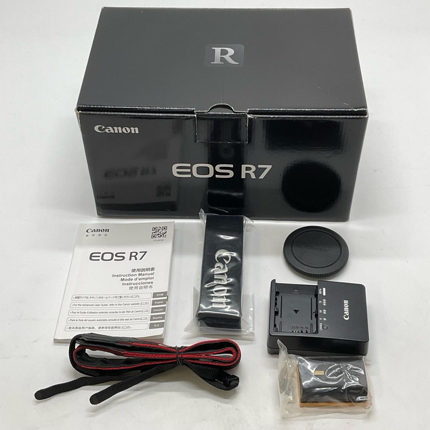 【全額返金保証】【最速発送】Canon デジタル一眼 EOS R7 ボディ ブラック 美品 動作確認済