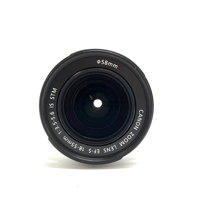 【全額返金保証】【最速発送】Canon EF-S18-55mm F3.5-5.6 IS STM [ホワイト] 美品 動作確認済