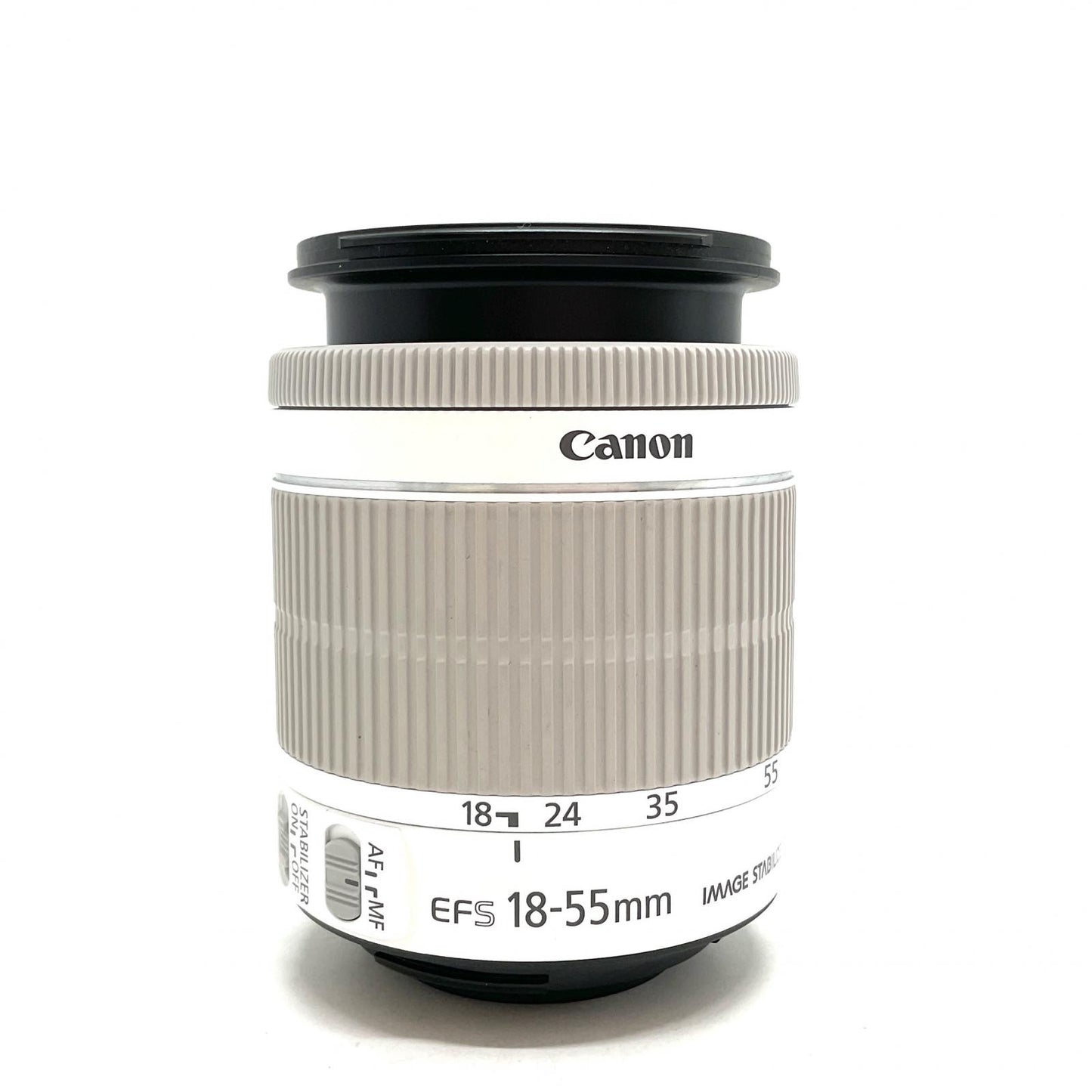 【全額返金保証】【最速発送】Canon EF-S18-55mm F3.5-5.6 IS STM [ホワイト] 美品 動作確認済