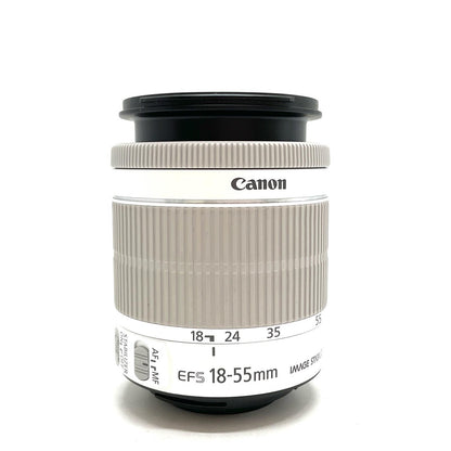 【全額返金保証】【最速発送】Canon EF-S18-55mm F3.5-5.6 IS STM [ホワイト] 美品 動作確認済