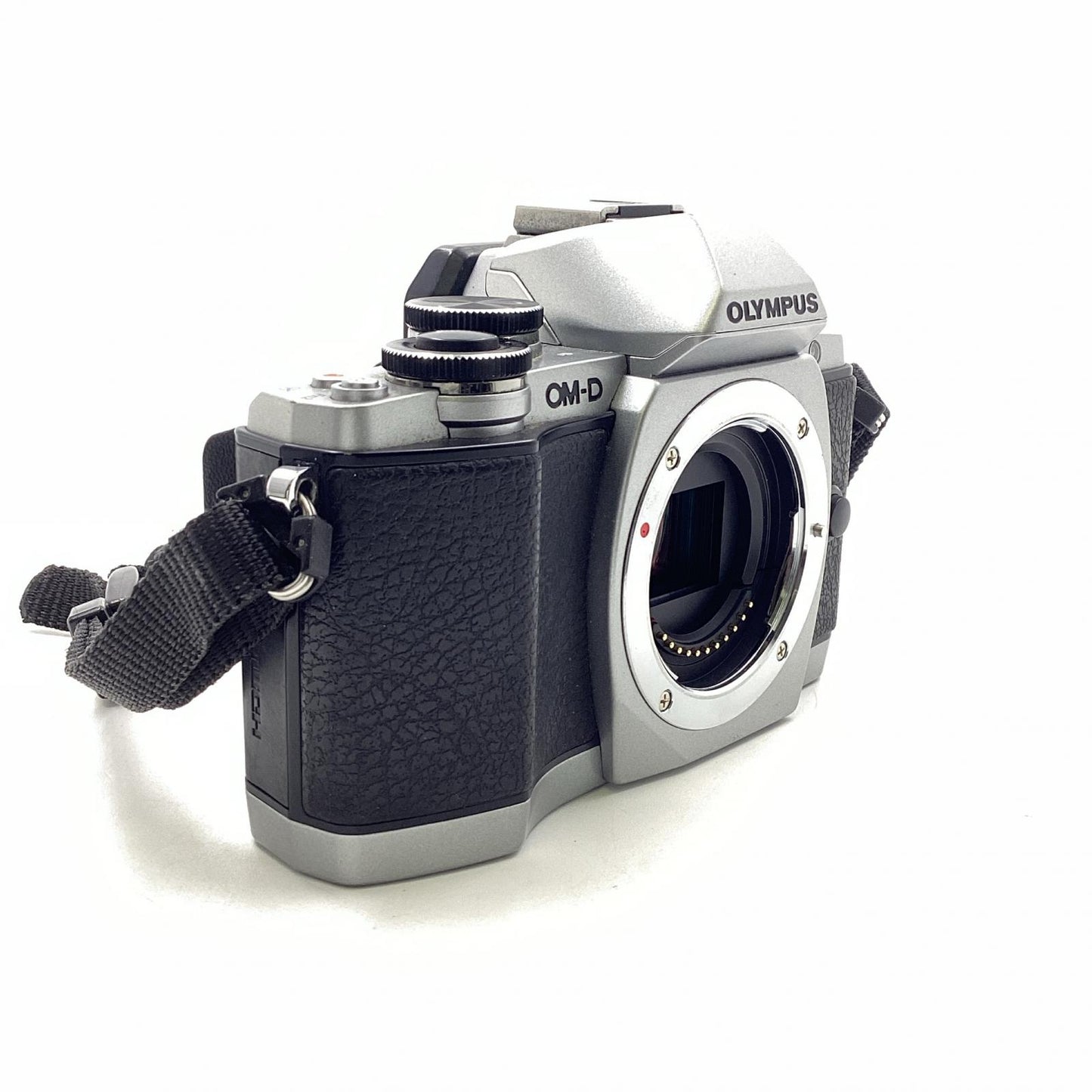 【全額返金保証】【最速発送】OLYMPUS デジタル一眼 OM-D E-M10 ボディ シルバー 動作確認済