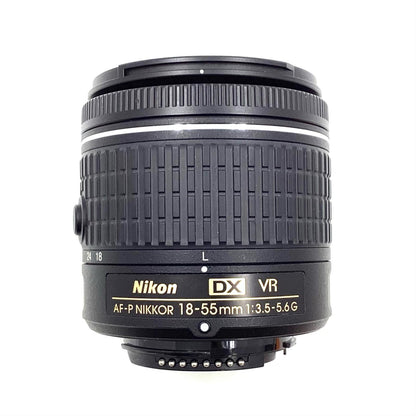 【全額返金保証】【最速発送】Nikon AF-P DX NIKKOR 18-55mm f/3.5-5.6G VR 美品 動作確認済