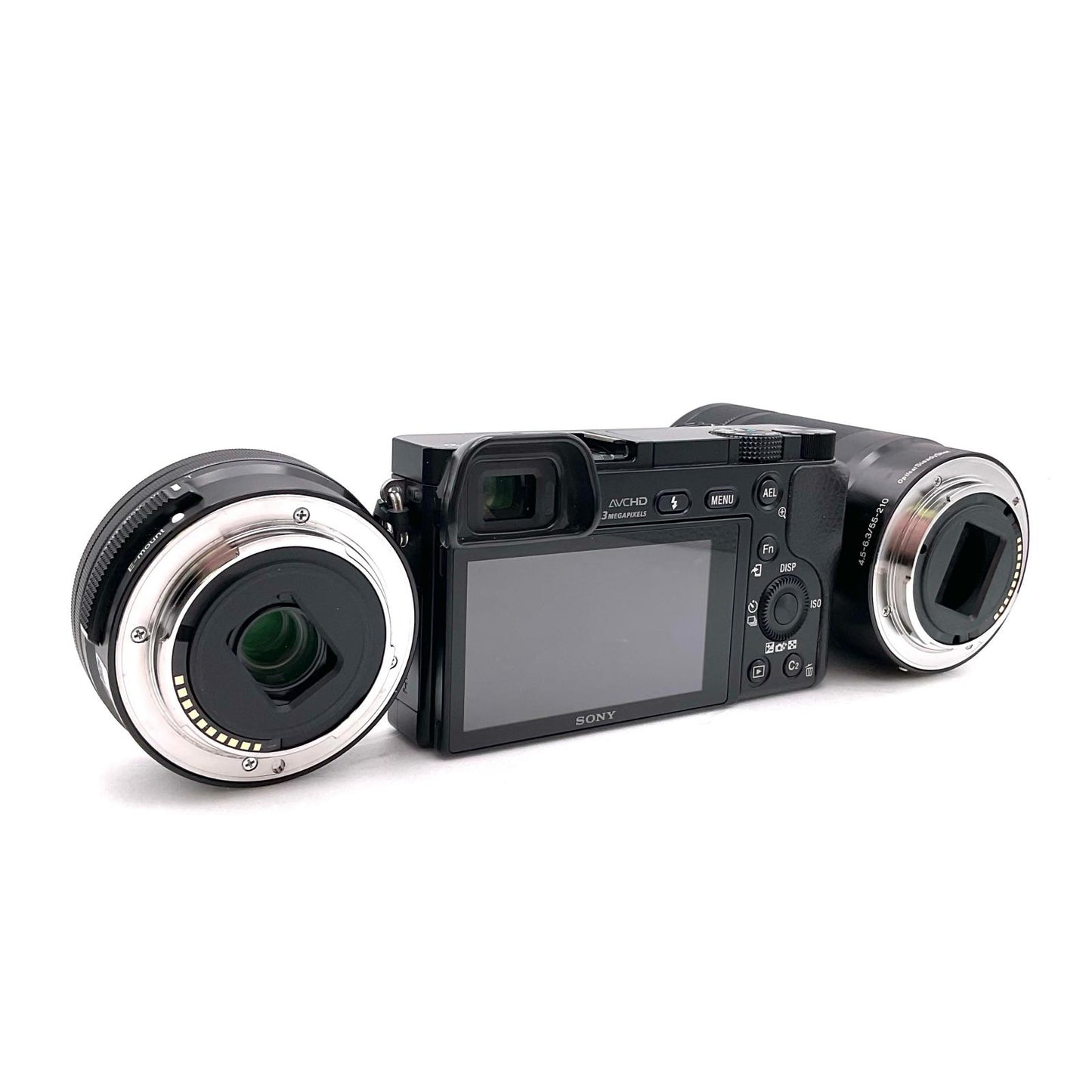 【全額返金保証】【最速発送】Sony デジタル一眼 α6000 ILCE-6000Y ダブルズームレンズキット [ブラック] ブラック 美品 動作確認済