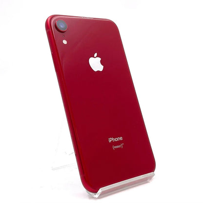 【全額返金保証】【最速発送】Apple iPhone iPhone XR 64GB レッド au SIMフリー 白ロム 美品 動作確認済 80%