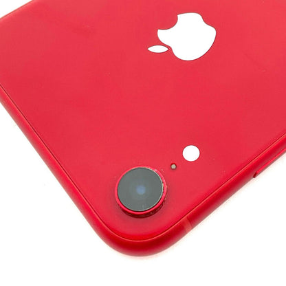 【全額返金保証】【最速発送】Apple iPhone iPhone XR 64GB レッド au SIMフリー 白ロム 美品 動作確認済 80%